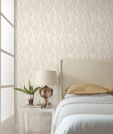 York NA0509 Stained Glass Taupe Wallpaper