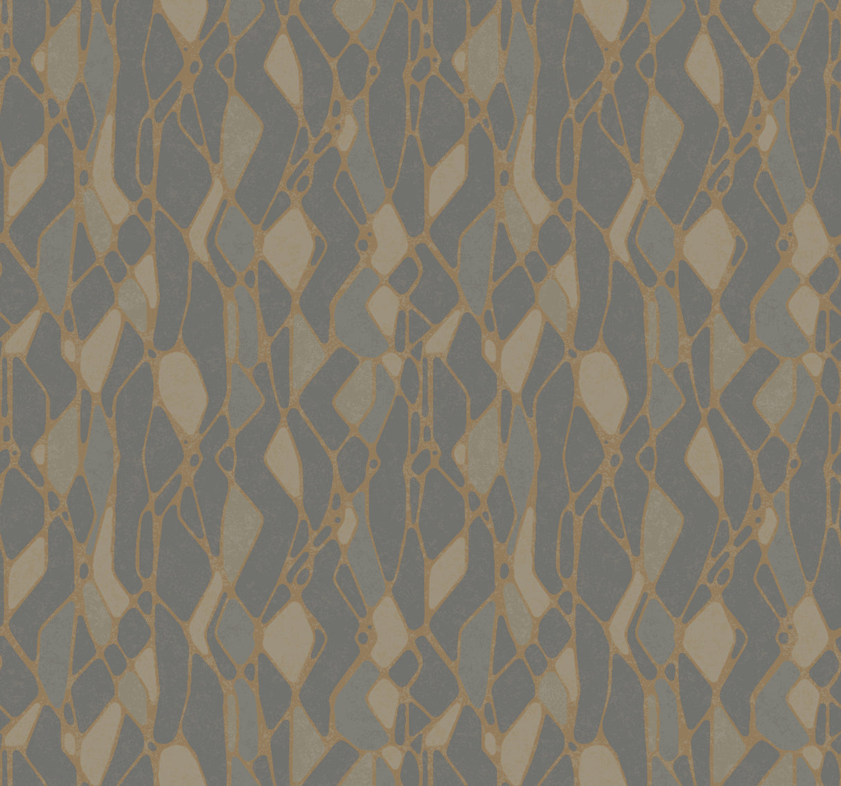 York NA0511 Stained Glass Dark Grey Wallpaper