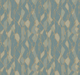 York NA0512 Stained Glass Blue Wallpaper