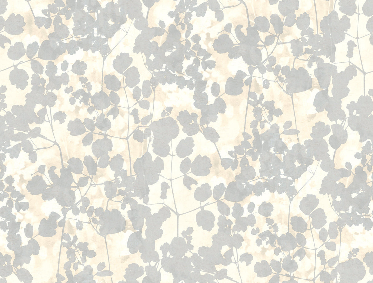 York NA0520 Pressed Leaves Cream Wallpaper