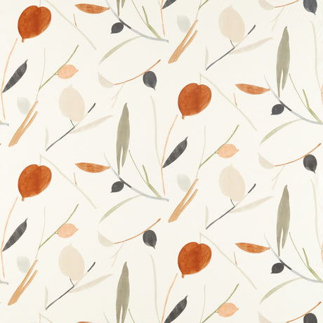 SCION NABS120780.SCN.0 OXALIS SPICE/RAFFIA Fabric - Eade's Wallpaper