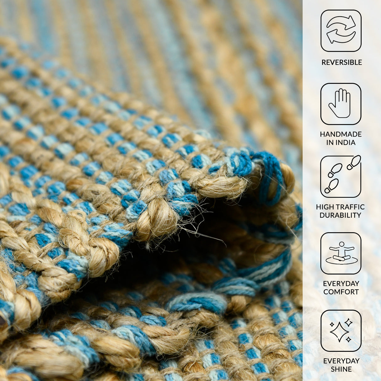 Amer Rugs NAT-1 Naturals Farmhouse Striped Area Rug