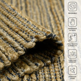 Amer Rugs NAT-6 Naturals Farmhouse Striped Area Rug