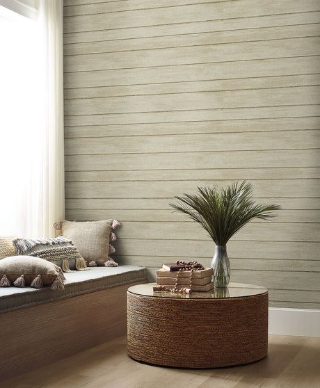 York ND3053N Broad Side Beige Wallpaper