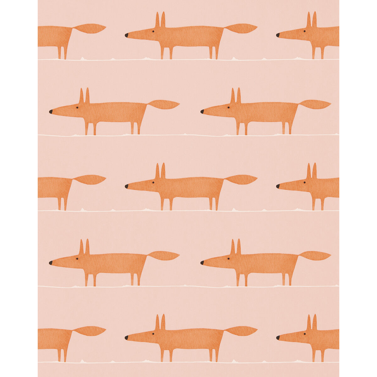 SCION NHAP112816.SCN.0 MIDI FOX WP MILKSHAKE/ROSE Wallpaper - Eade's Wallpaper