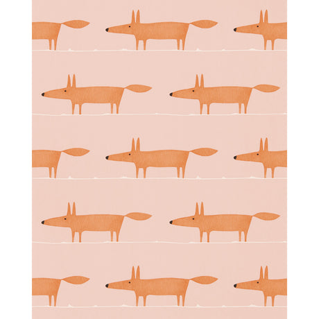 SCION NHAP112816.SCN.0 MIDI FOX WP MILKSHAKE/ROSE Wallpaper - Eade's Wallpaper