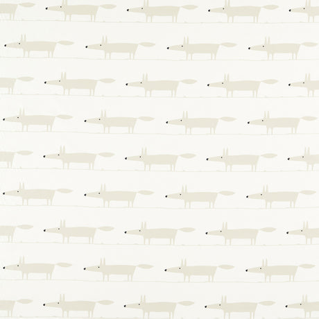 SCION NHAP121092.SCN.0 MIDI FOX SNOW Fabric - Eade's Wallpaper