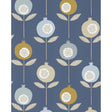 SCION NNOU111543.SCN.0 PEPINO WP SKY/CINNAMON/INK Wallpaper - Eade's Wallpaper