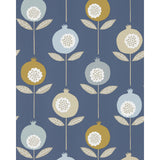 SCION NNOU111543.SCN.0 PEPINO WP SKY/CINNAMON/INK Wallpaper - Eade's Wallpaper