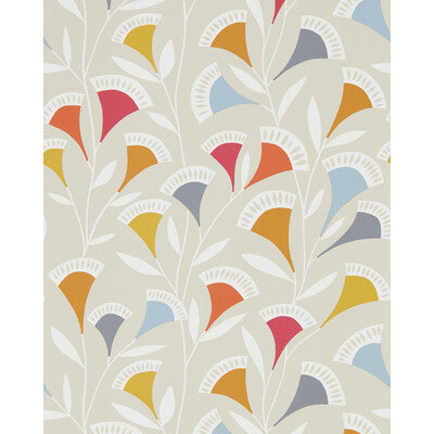 SCION NNOU111546.SCN.0 NOUKKU WP WATERMELON/TANGERINE/SLATE Wallpaper - Eade's Wallpaper