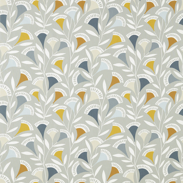 SCION NNOU120591.SCN.0 NOUKKU DANDELION/BUTTERSCOTCH/CHARCOAL Fabric - Eade's Wallpaper