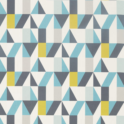 SCION NNUE120708.SCN.0 NUEVO MARINE/KIWI/MIDNIGHT Fabric - Eade's Wallpaper