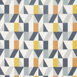 SCION NNUE120710.SCN.0 NUEVO DANDELION/CHARCOAL/BRICK Fabric - Eade's Wallpaper