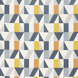 SCION NNUE120710.SCN.0 NUEVO DANDELION/CHARCOAL/BRICK Fabric - Eade's Wallpaper
