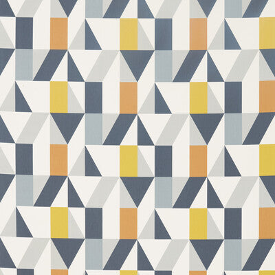 SCION NNUE120710.SCN.0 NUEVO DANDELION/CHARCOAL/BRICK Fabric - Eade's Wallpaper