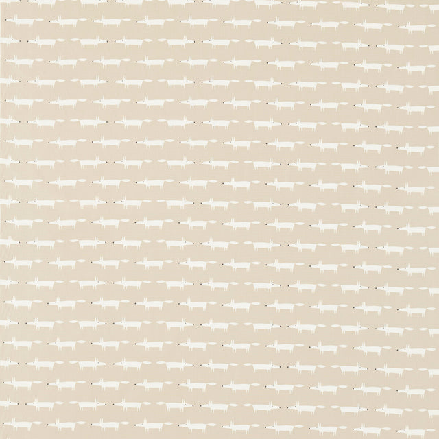 SCION NSCK120463.SCN.0 LITTLE FOX SNOW Fabric - Eade's Wallpaper
