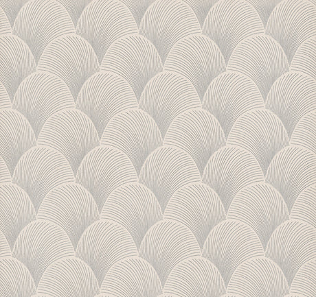 Candice Olson NT6104 Metallic Scallop Wallpaper - Eade's Wallpaper