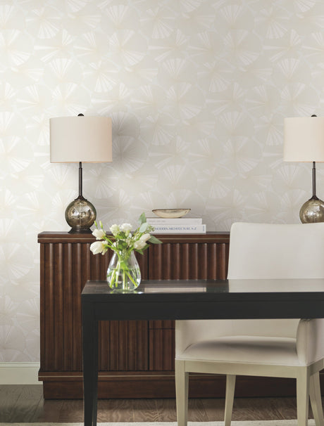 Candice Olson NT6114 Layered Lily Pads Wallpaper - Eade's Wallpaper