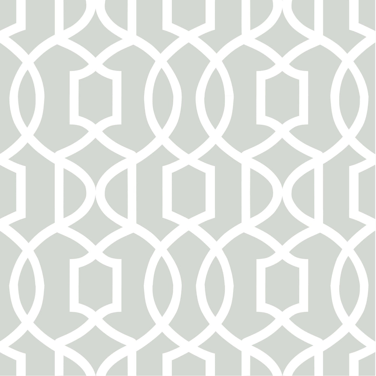 NuWallpaper NU1421 Grey Grand Trellis Peel & Stick Wallpaper