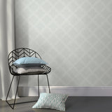 NuWallpaper NU1649 Grey Quatrefoil Peel & Stick Wallpaper