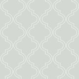 NuWallpaper NU1649 Grey Quatrefoil Peel & Stick Wallpaper