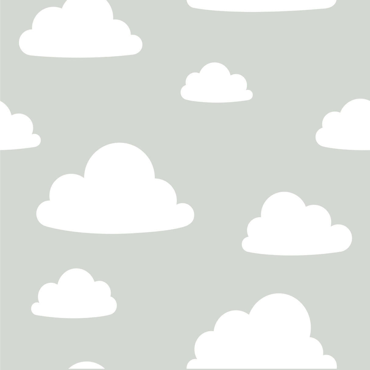 NuWallpaper NU1931 Clouds Grey Peel & Stick Wallpaper