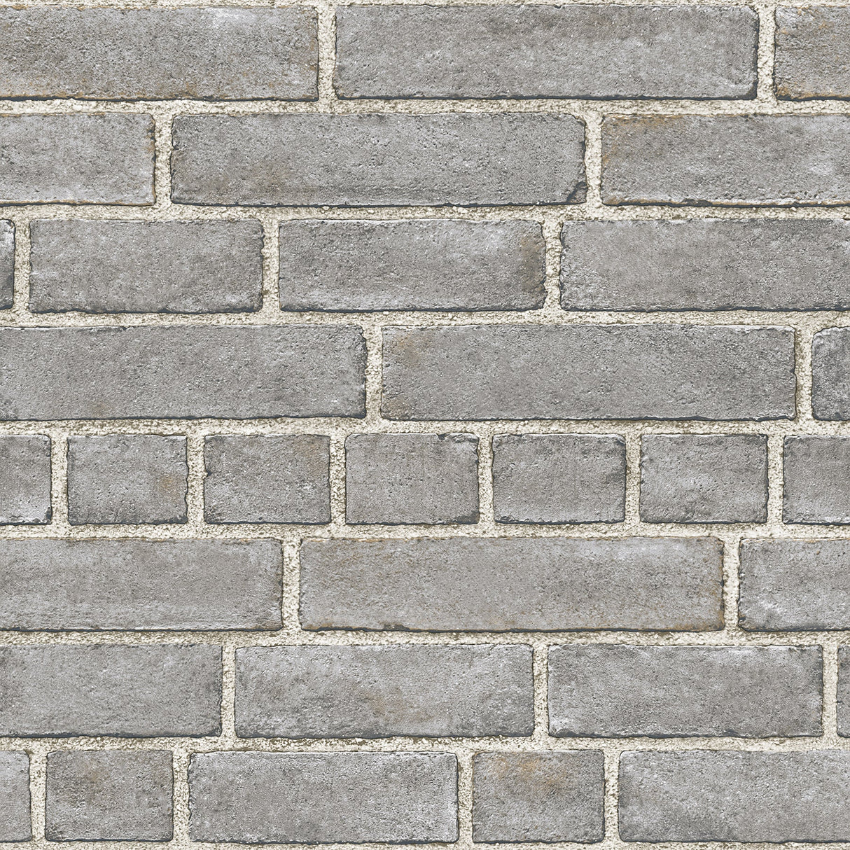 NuWallpaper NU2236 Grey Brick Façade Peel & Stick Wallpaper