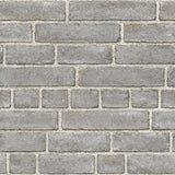 NuWallpaper NU2236 Grey Brick Façade Peel & Stick Wallpaper