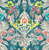 NuWallpaper NU3037 Summer Love Teal Peel & Stick Wallpaper