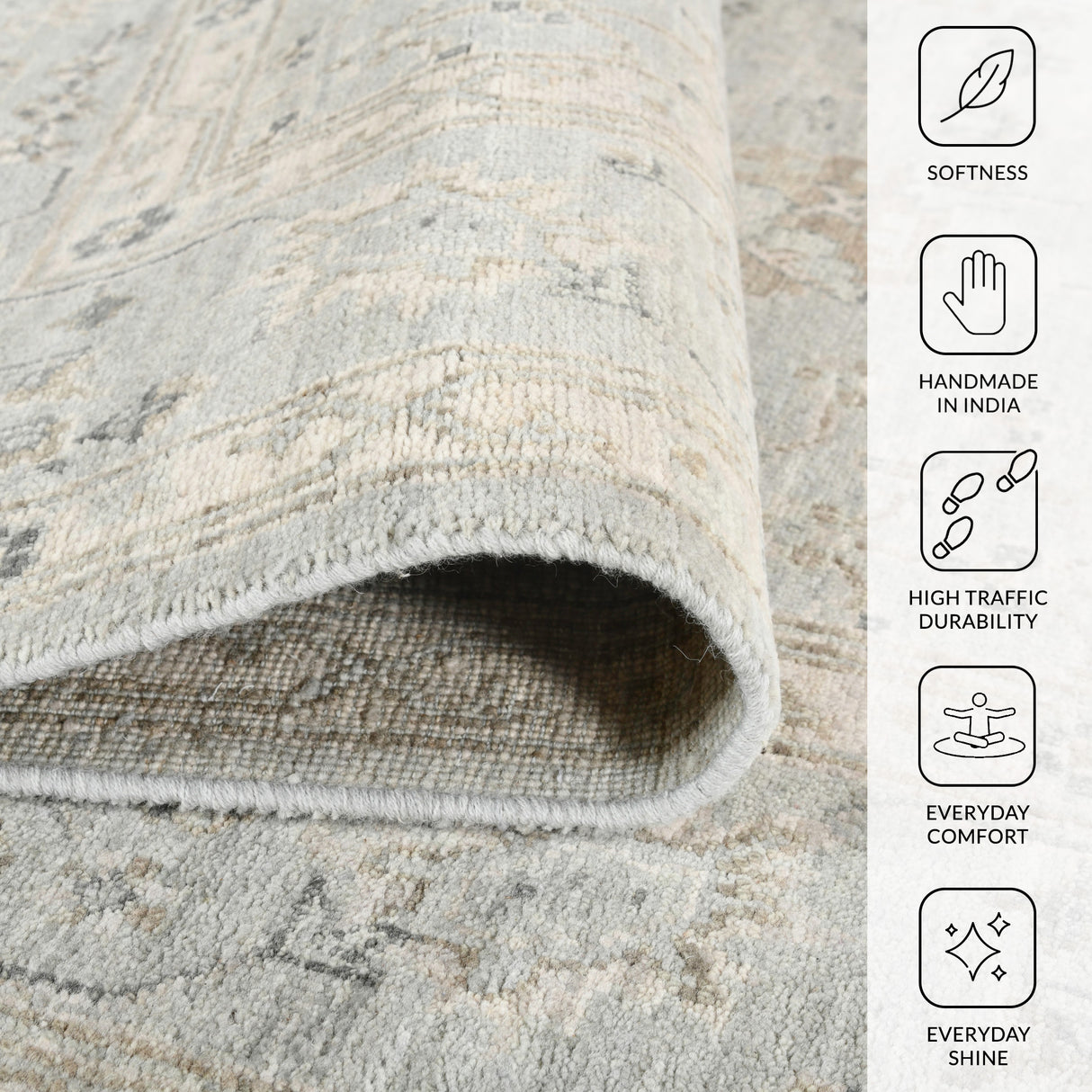Amer Rugs NUI-134 Nuit Arabe Classic Bordered Area Rug