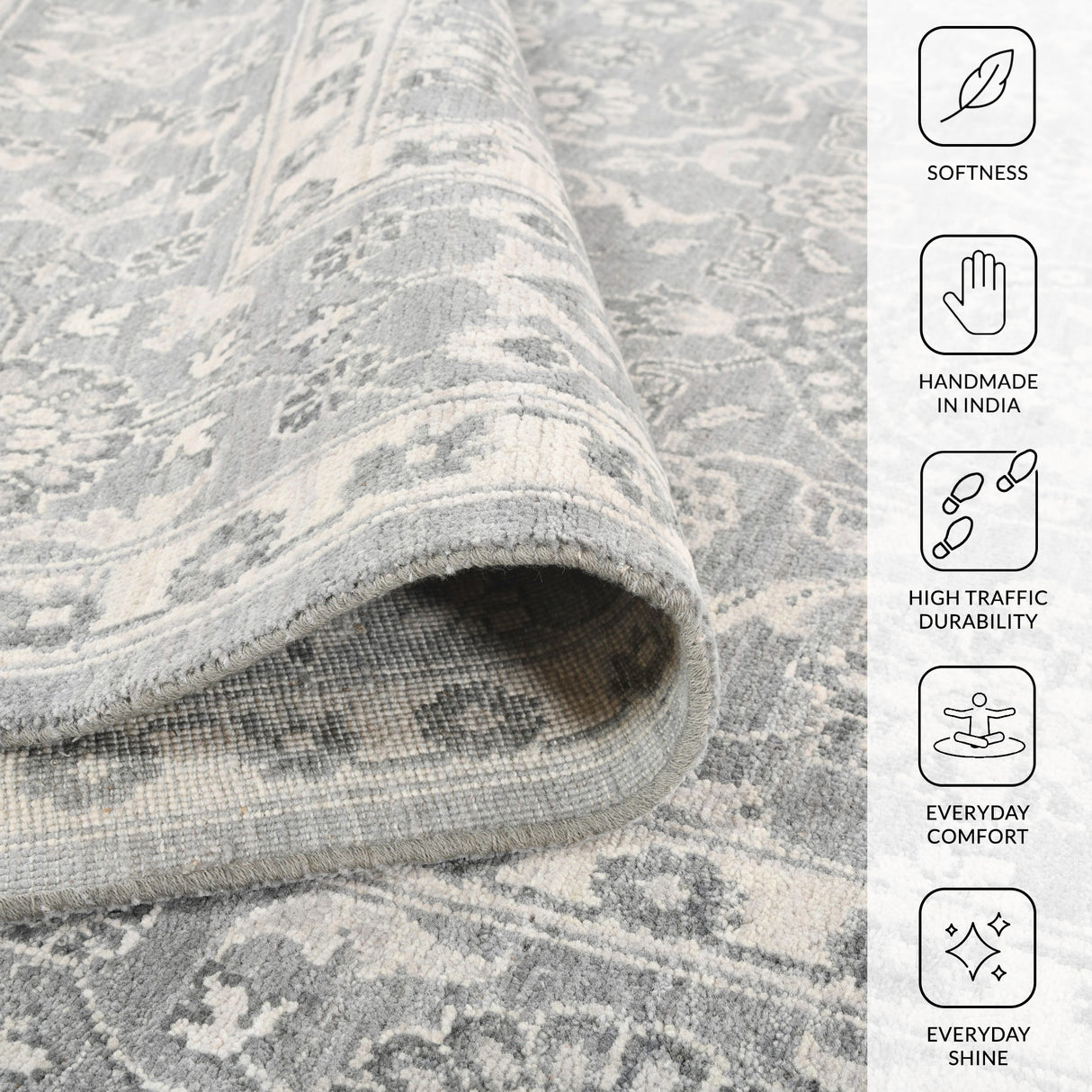 Amer Rugs NUI-129 Nuit Arabe Classic Bordered Area Rug
