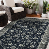 Amer Rugs NUI-20 Nuit Arabe Classic Bordered Area Rug