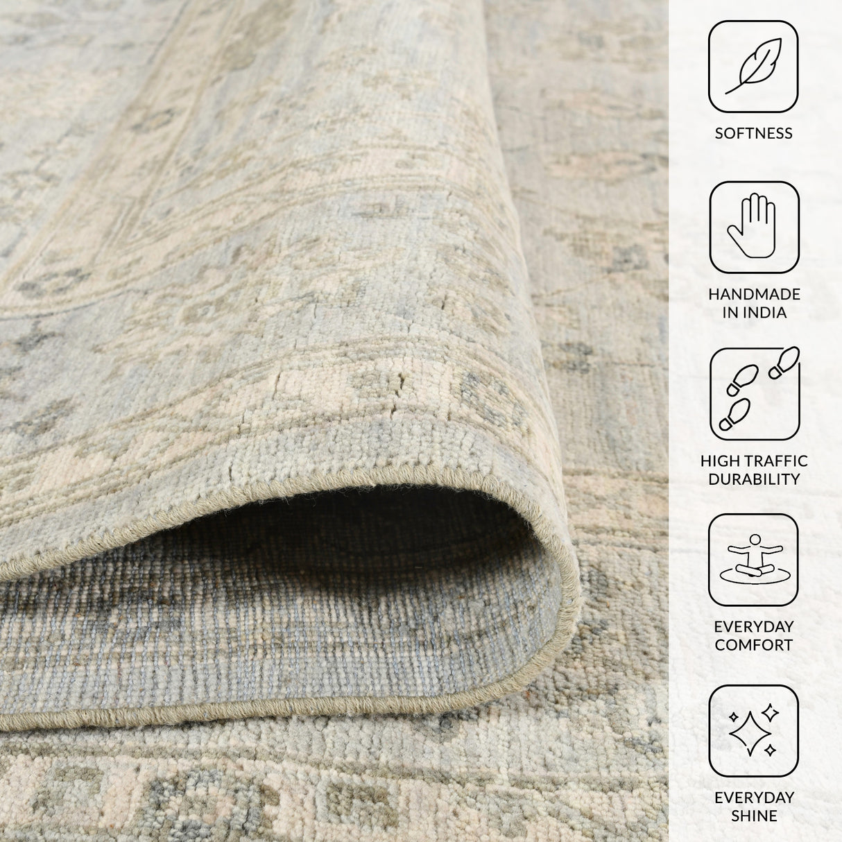 Amer Rugs NUI-6 Nuit Arabe Classic Bordered Area Rug