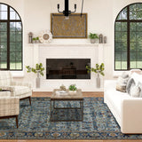 Amer Rugs NUI-60 Nuit Arabe Classic Bordered /Indigo Area Rug