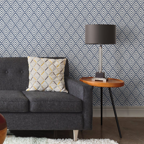 NuWallpaper NUS1701 Arrowhead Deep Blue Peel & Stick Wallpaper