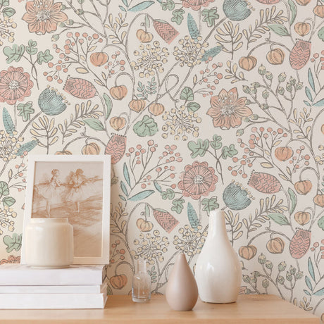 NuWallpaper NUS3623 Pastel Southern Trail Peel & Stick Wallpaper