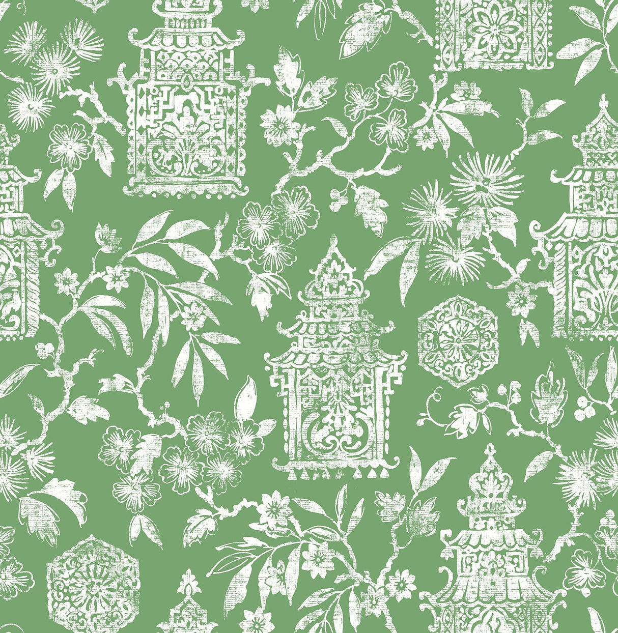 NuWallpaper NUS4036 Green Danson Peel & Stick Wallpaper