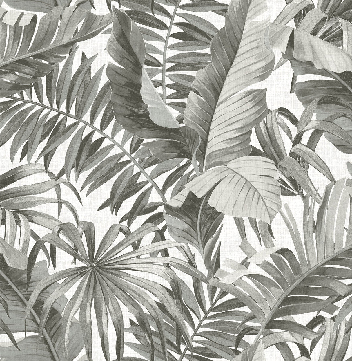 NuWallpaper NUS4166 Black & White Maui Peel & Stick Wallpaper