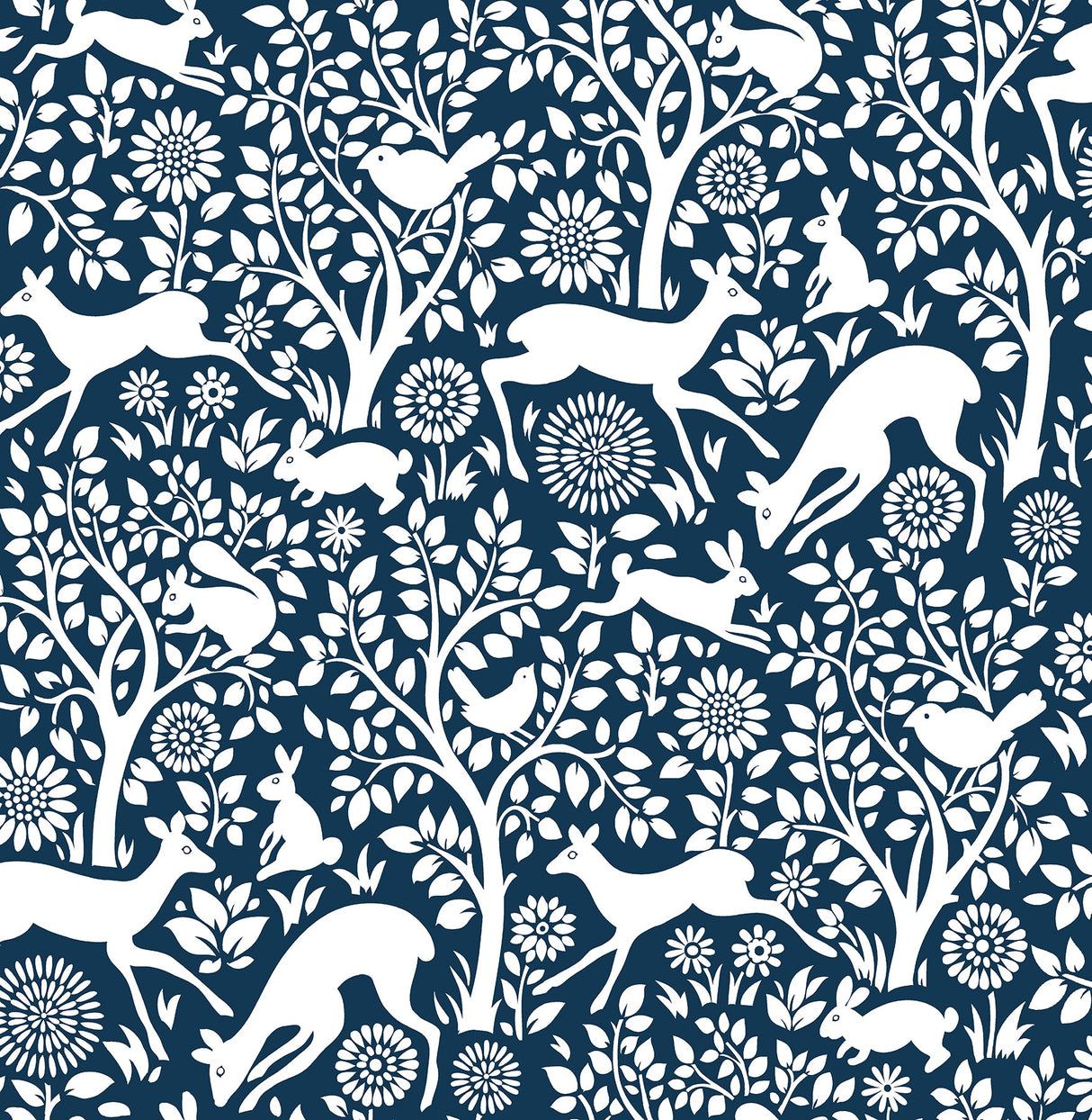 NuWallpaper NUS4287 Navy Merriment Peel & Stick Wallpaper