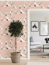 NuWallpaper NUS4299 Pink Halcyon Peel & Stick Wallpaper