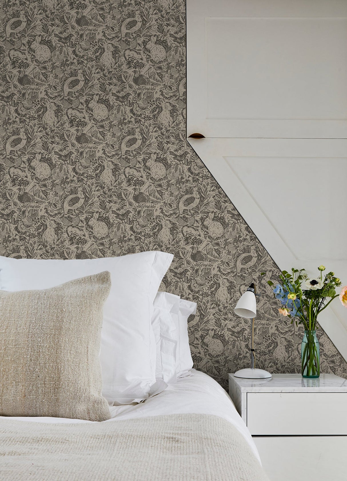 NuWallpaper NUS4303 Charcoal Terrene Peel & Stick Wallpaper