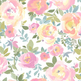 NuWallpaper NUS4434 Pink Gracelyn Flower Peel & Stick Wallpaper