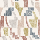 NuWallpaper NUS4632 Warm Multi Lenny Geometric Peel & Stick Wallpaper