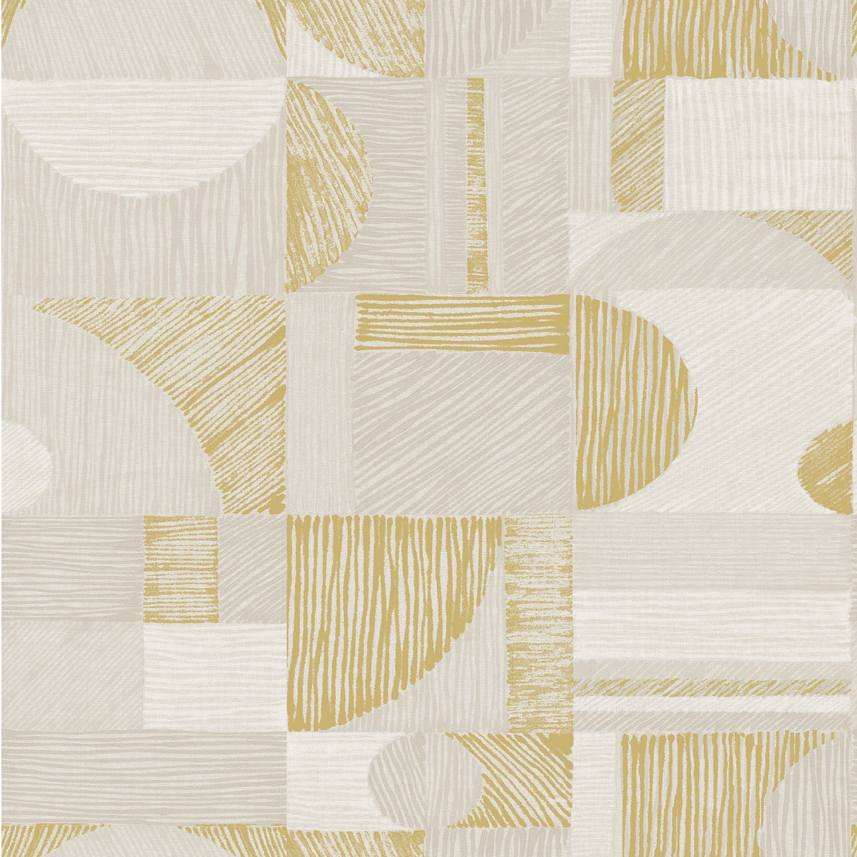 NuWallpaper NUS4638 Gold Margo Geometric Peel & Stick Wallpaper