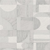 NuWallpaper NUS4639 Silver Margo Geometric Peel & Stick Wallpaper