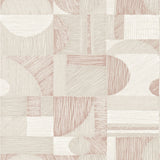 NuWallpaper NUS4640 Rose Gold Margo Geometric Peel & Stick Wallpaper