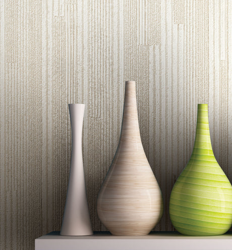York NV5502 Taupe Vertical Plumb Wallpaper