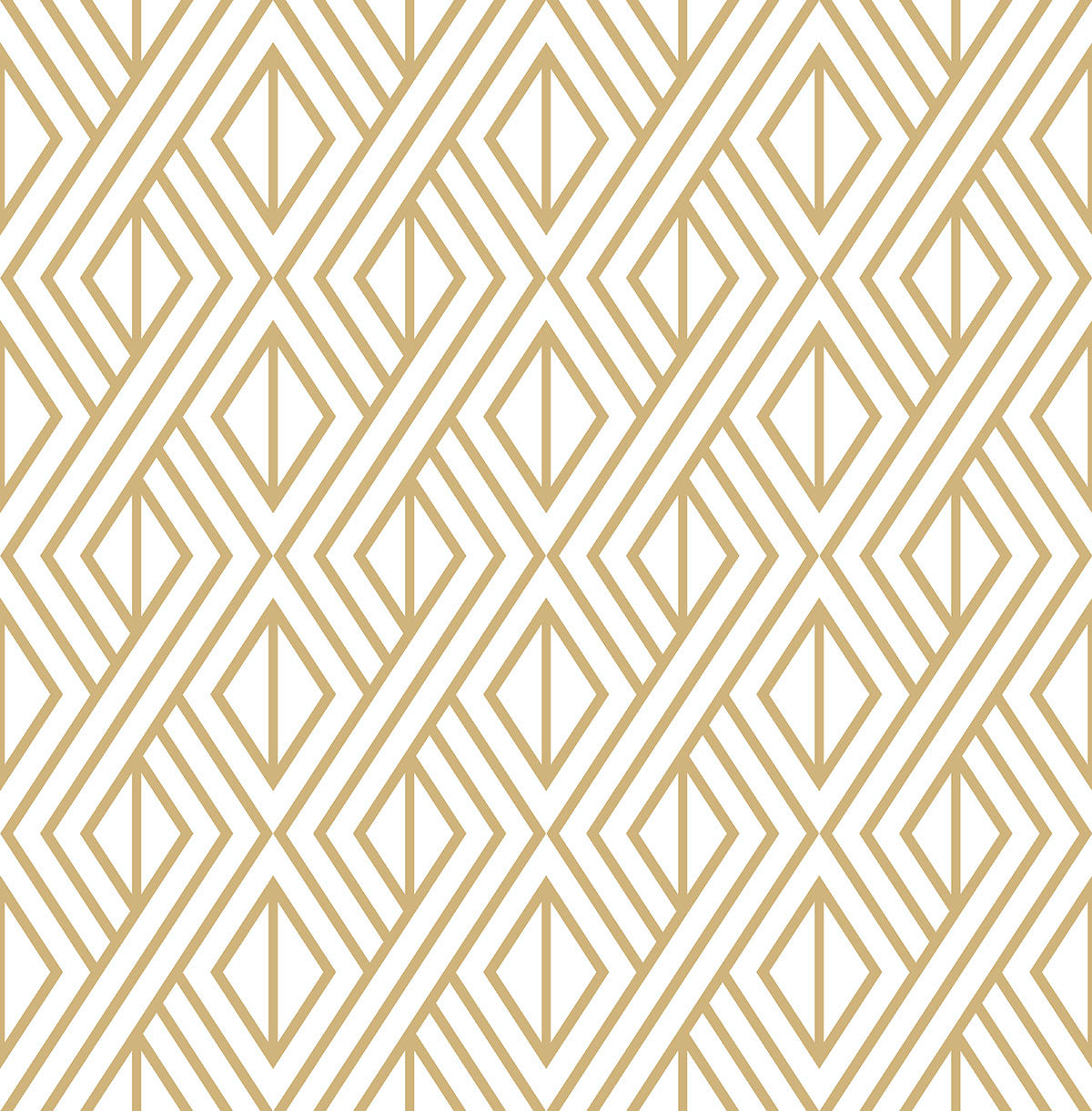 NextWall NW30105 Gold Diamond Geometric