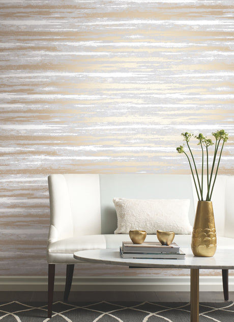 York NW3540 Atmosphere Grey & Gold Wallpaper