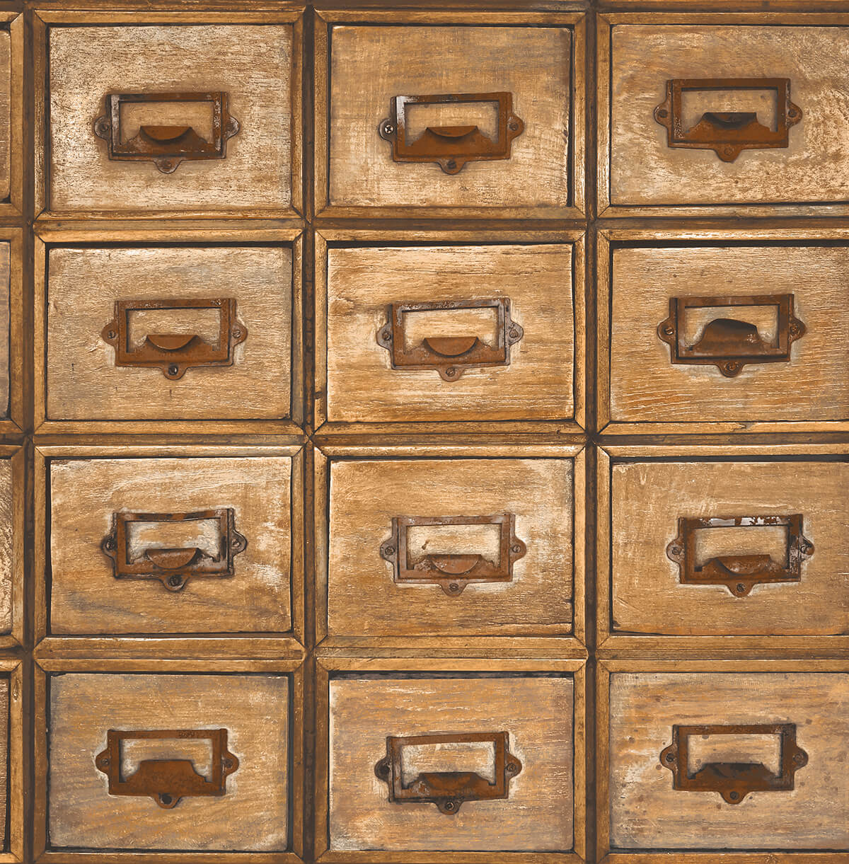 NextWall NW35505 Library Card Catalog